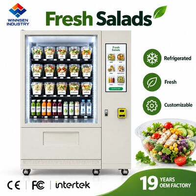 Kualitas Winnsen Commercial Salad Vending Machine Self Service Healthy Food 24 Hour Retail pabrik