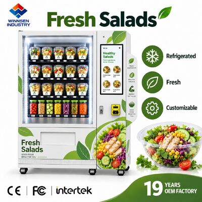 Kualitas Mesin Jual Salad Winnsen dengan Sistem Android CE FCC Bersertifikat Garansi Satu Tahun pabrik