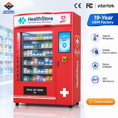 Kualitas Winnsen Hospital Pharmacy Vending Machine Self Service Medicine Dispenser Elevator Delivery for Emergency pabrik