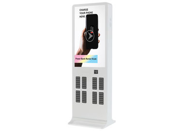 Iklan LCD Rental Telepon Charging Station Kiosk Dengan Pembaca Kartu Kredit Dan Sistem Perangkat Lunak APP