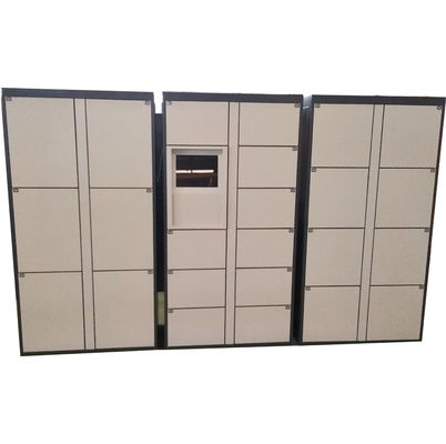 CRS Material Intelligent Parcel Delivery Locker Dengan Sertifikat CE FCC Untuk Penggunaan Dalam Ruangan Loker Cusomizable