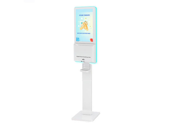Floor Stand Smart Kiosk Pembersih Tangan LCD Digital Signage