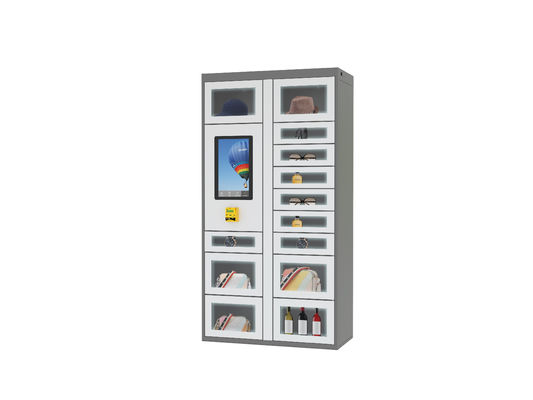 Manajemen jarak jauh pencahayaan luar ruangan pintar dalam ruangan Otomatis 15 &quot;Lcd Touchscreen Industrial Vending Lockers