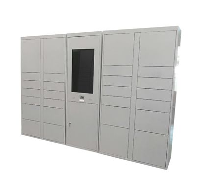 CRS Material Intelligent Parcel Delivery Locker Dengan Sertifikat CE FCC Untuk Penggunaan Dalam Ruangan Loker Cusomizable