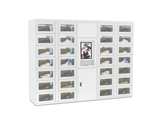 Sistem Perangkat Lunak Smart Locker Box Touch Bill Vending Machine Untuk Menjual Sepatu Kaos
