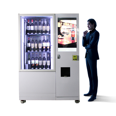 Mesin Penjual Botol Anggur USB Kaca Dengan Sistem Lift Lift