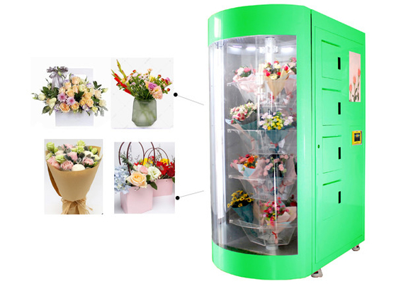 Mesin Penjual Buket Bunga Toko Bunga Bahasa Spanyol dengan Bloom House dan Kontrol Suhu
