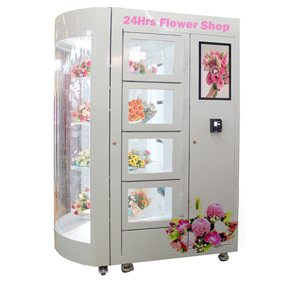 Mesin Penjual Otomatis Bunga Iklan LCD Mawar Segar Dengan Pengontrol Suhu